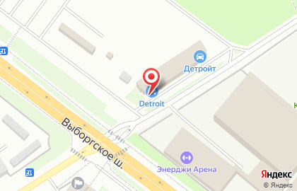 Автосалон Детройт на карте