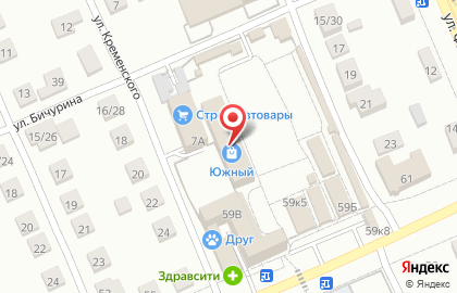 Фирменный магазин Юрма на улице Ашмарина на карте