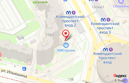 Кулинария Кио на Комендантском проспекте на карте