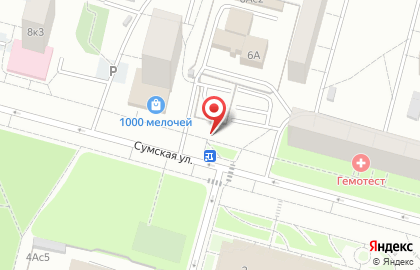Продуктовый магазин на Сумской, 6Б на карте