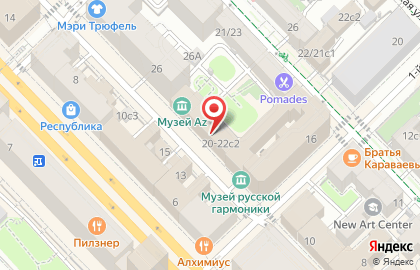 Стоматология на Маяковской на карте