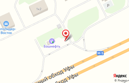 Заправочная станция Башнефть в Уфе на карте