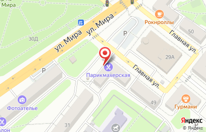 Парикмахерская в Казани на карте