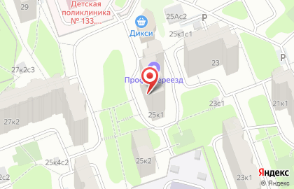 Магазин продуктов в Москве на карте