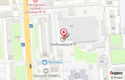 Краснодарский хлебозавод №6 на ​Российской на карте