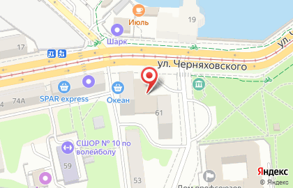 Производственно-торговая компания Амулет на улице Черняховского на карте