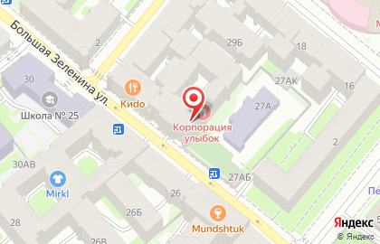 Сервисный центр МАСТЕРСКАЯ №1 на Большой Зелениной улице на карте