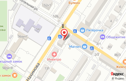 Телекоммуникационная компания МТС на улице Адмирала Нахимова на карте