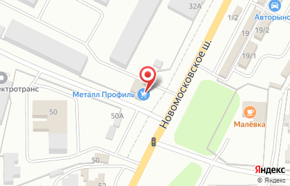 Производственная компания МЕТАЛЛ ПРОФИЛЬ на Новомосковском шоссе на карте