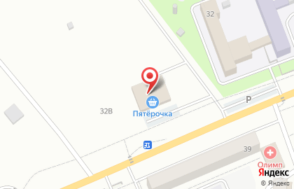 Супермаркет Пятёрочка на улице Лобачевского на карте