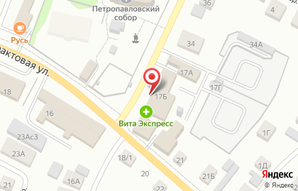 Супермаркет Пятёрочка на Трактовой улице на карте