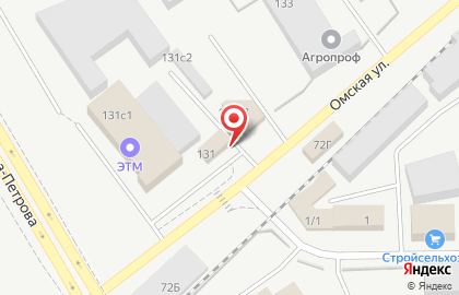 Магазин автоэмалей Автоколер на Омской улице на карте