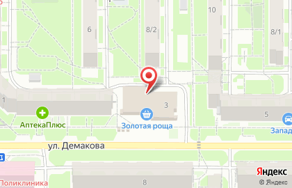 Академ цветы в Советском районе на карте