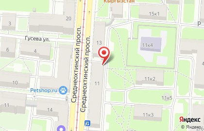 Катод, сеть магазинов на Среднеохтинском проспекте на карте