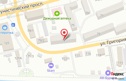 Стоматологическая клиника Денталь в Горно-Алтайске на карте