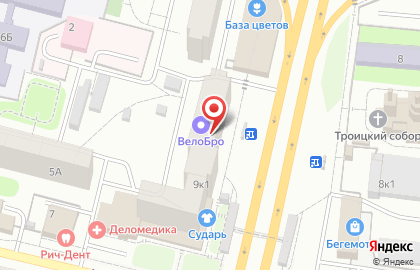 Туроператор Anex Tour на Пролетарском проспекте на карте