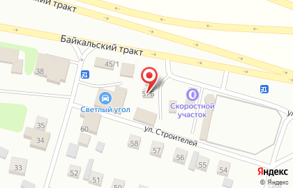 Ангара на улице Строителей на карте