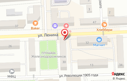 Фирменный магазин Дубки на улице Ленина на карте