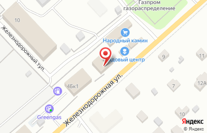 Магазин строительных материалов Удачная покупка на Железнодорожной улице на карте