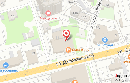 Автосеть на улице Дзержинского на карте