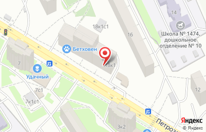 Бетховен на улице Петрозаводская на карте