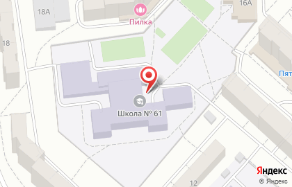 Средняя общеобразовательная школа №61 на улице Чернышевского на карте