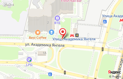 Центр прессы на улице Академика Янгеля на карте