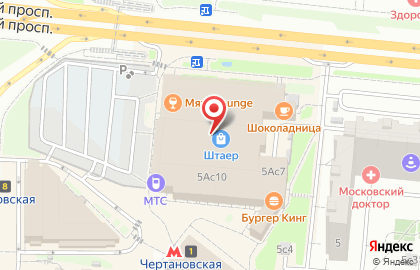 Блеск на Варшавской на карте