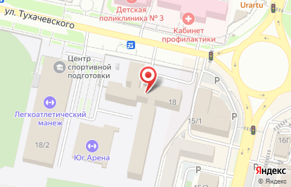 Массажный кабинет на улице Тухачевского на карте