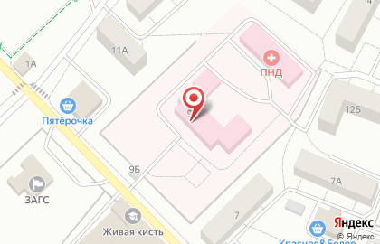 Наркологический Диспансер в Гатчине на карте