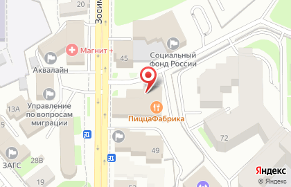 Компания Европлан на улице Зосимовской на карте