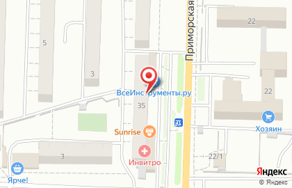 Медицинская компания Инвитро на улице Динамовцев на карте