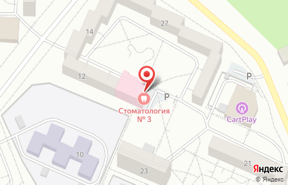 Стоматологическая поликлиника №3 в Падунском районе на карте