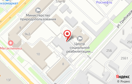 СМАРТ на улице Грибоедова на карте