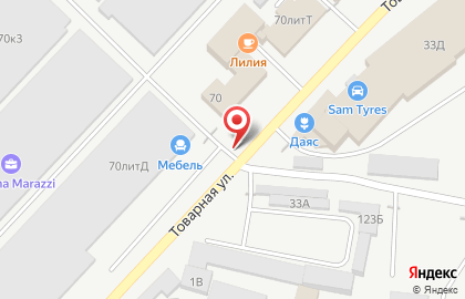 Киоск фастфудной продукции Четыре вкуса в Кировском районе на карте