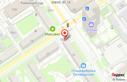 Киоск по продаже фруктов и овощей в Новосибирске на карте