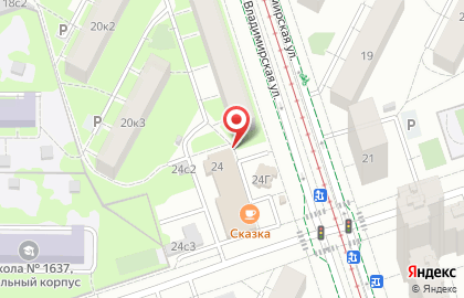 Продуктовый магазин в Москве на карте