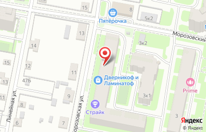 Магазин Десять ноготков на Морозовской улице на карте