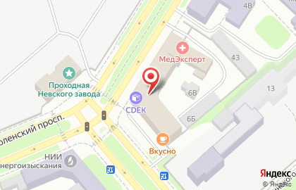 Триумф на улице Бабушкина на карте