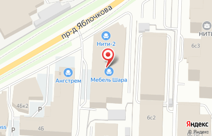 Салон мебели Цвет Диванов в МЦ Нити-2 на карте