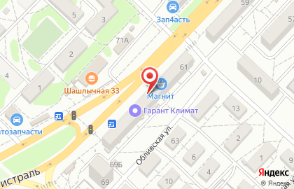 Аптека Зеленая линия в Тракторозаводском районе на карте