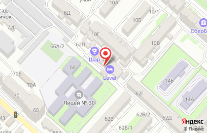 Универсам в Советском районе на карте