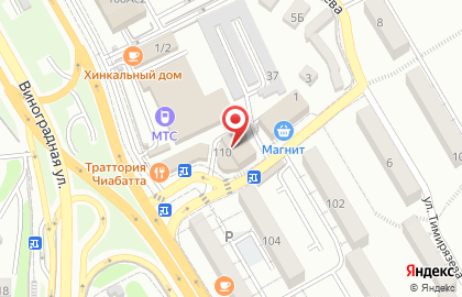 Сочинский филиал Банкомат, Банк Москвы на улице Тимирязева на карте