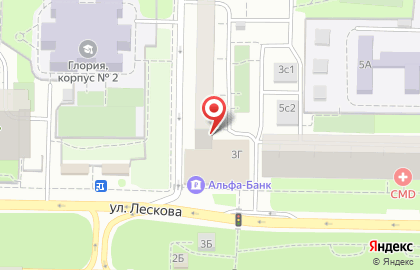 Новодент на улице Лескова на карте