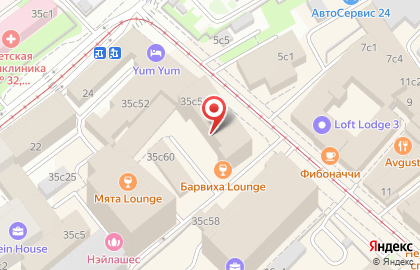 Кальянная Барвиха Lounge на Нижней Красносельской на карте