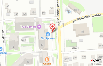 Супермаркет Пятёрочка в Красноярске на карте