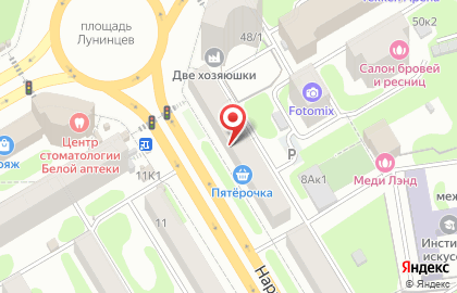 Салон штор и текстиля ТюльПАН в Железнодорожном районе на карте