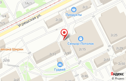 Диал на Угрешской улице на карте