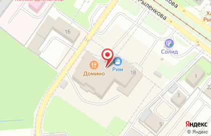 Фитнес-клуб Formula федеральная сеть магазинов спортивного питания на улице Рыленкова на карте