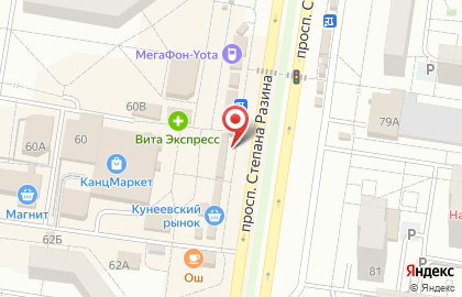 Пекарня-кондитерская Testo в Автозаводском районе на карте